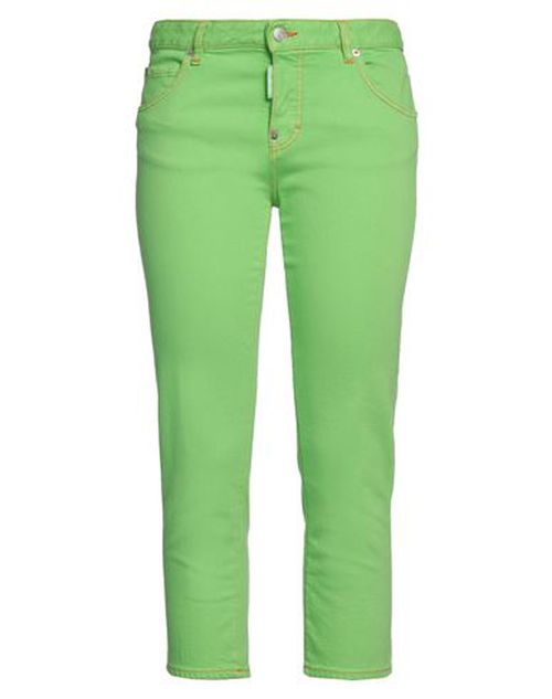 Woman Denim cropped Green
