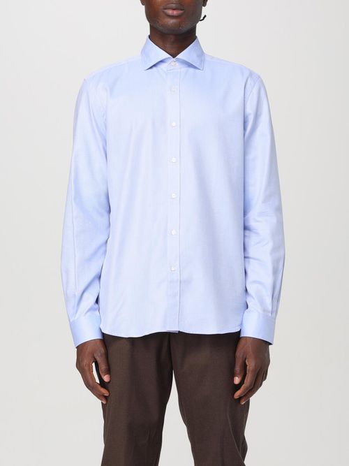 Shirt Men color Gnawed Blue