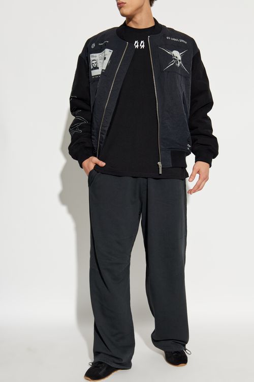 Cotton Sweatpants, Men's, Black