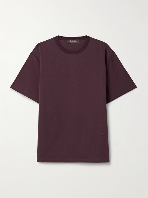 Neo Cotton-jersey T-shirt - Burgundy