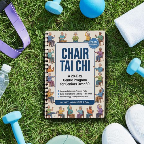 TEMU A Manual For Practicing Chair Tai Chi, Designed For And , Featuring A Spiral Binding. It Includes Daily Exercises, Gentle Movement For Fitne