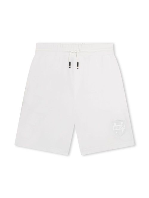 Logo-appliqué track shorts - White