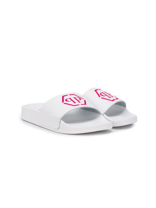Logo print slides - White