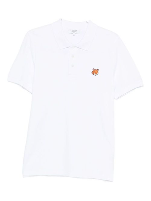 White Fox Head Polo Shirt