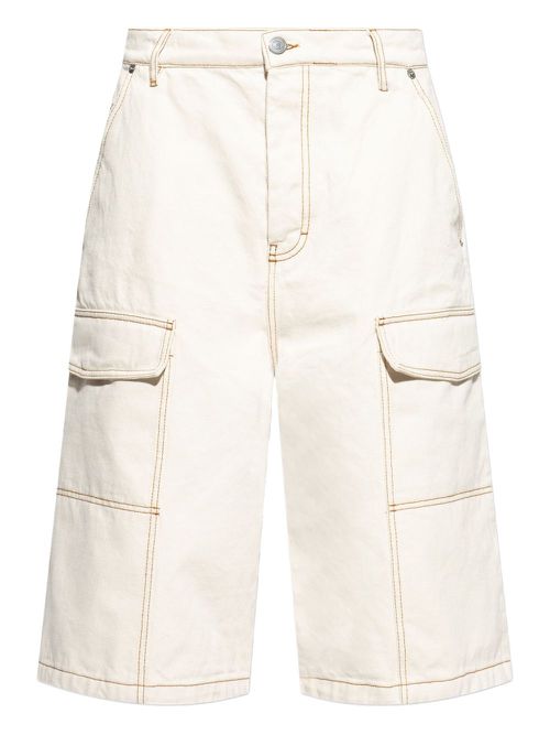 AMI Paris cotton shorts - White