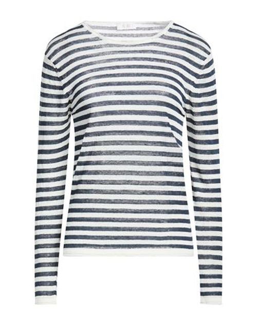 Woman Sweater Midnight blue Size S Linen, Polyamide
