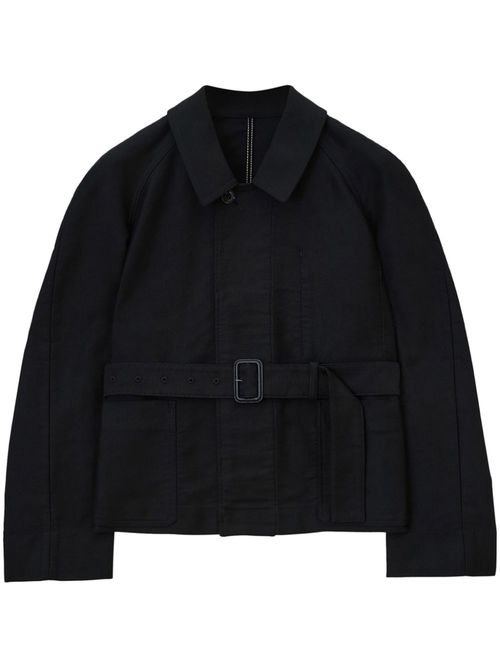 Belted two pocket jacket - Black