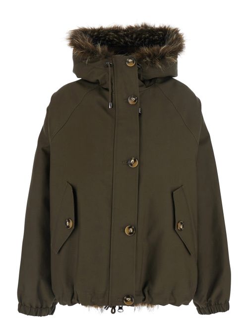 Reversible Cotton Coat — Green