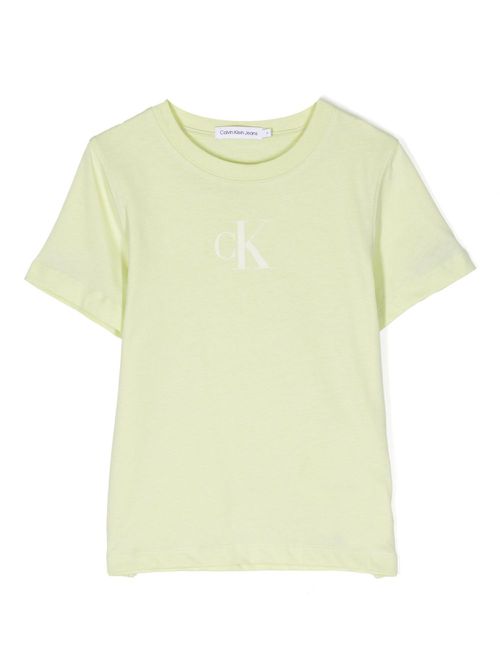 Logo-print cotton T-shirt - Green