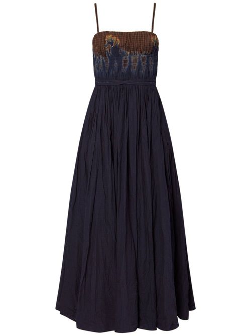 Andrea tie-dye midi dress - Blue