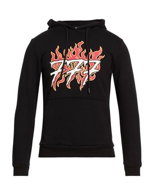 Man Sweatshirt Black Size XXS Cotton, Elastane