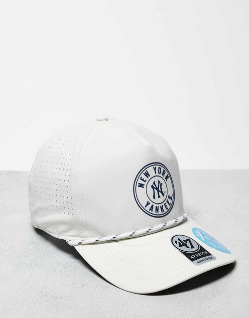 47 Brand NY Yankees baseball cap in off white with peak trim