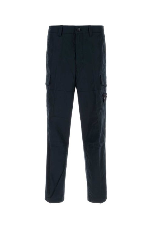Cotton Utility Cargo Pants — Navy
