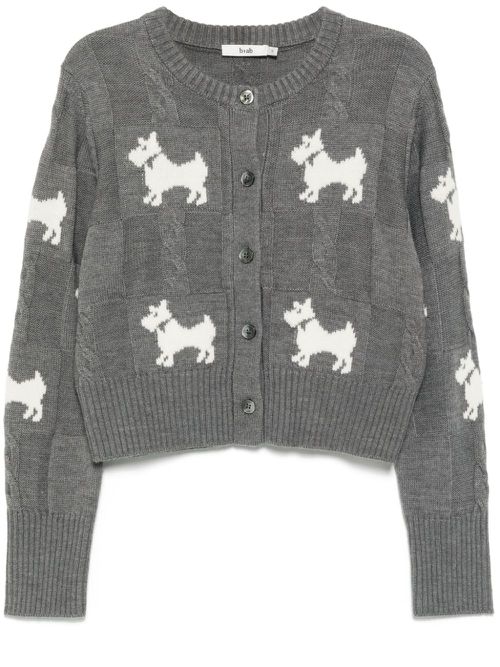 Graphic cardigan - Grey