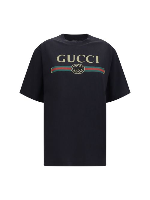 Logo-Print Cotton-Silk Jersey T-Shirt — Black