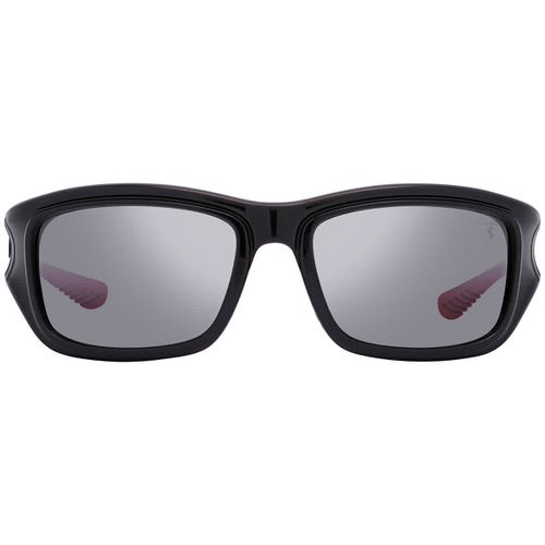 Scuderia Ferrari Silver Mirrored Square Mens Sunglasses RB4405M F6016G