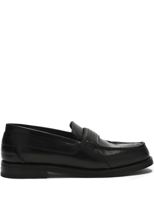 1989 STUDIO leather loafers - Black