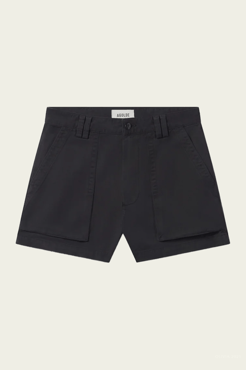 Kiva Cargo Short in Washed Black