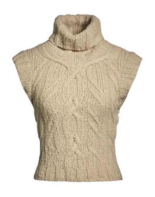 Woman Turtleneck Beige Size M Alpaca wool, Wool, Polyamide