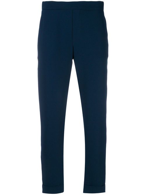 Rolled cropped trousers - Blue