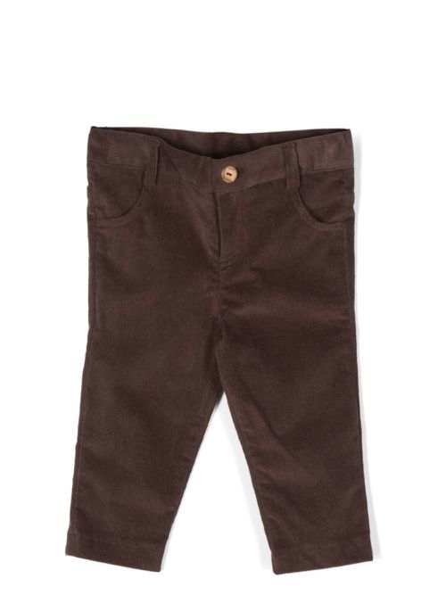 Straight-leg corduroy trousers - Brown