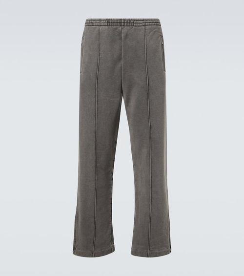 Cotton jersey wide-leg sweatpants