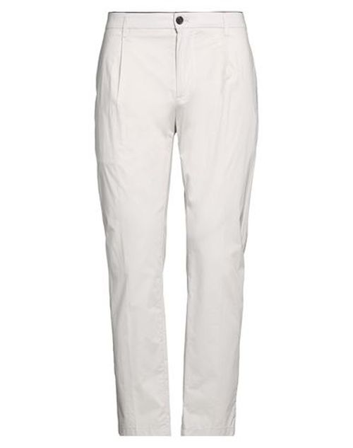 Man Pants Ivory Size 36 Cotton, Elastane