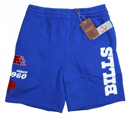 Men's Buffalo Bills Nfl Throwbacks Fleece Retro Style Shorts In Royal Blue