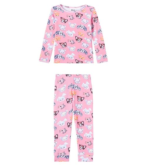Lue printed cotton-blend pajamas
