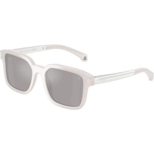 Moncler Unisex Moncler ME6006 QUADERNA 30136G Sunglasses Acetate Grey Grey Squared Mirror
