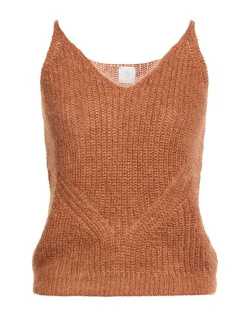 Woman Top Brown Size S Mohair wool, Silk