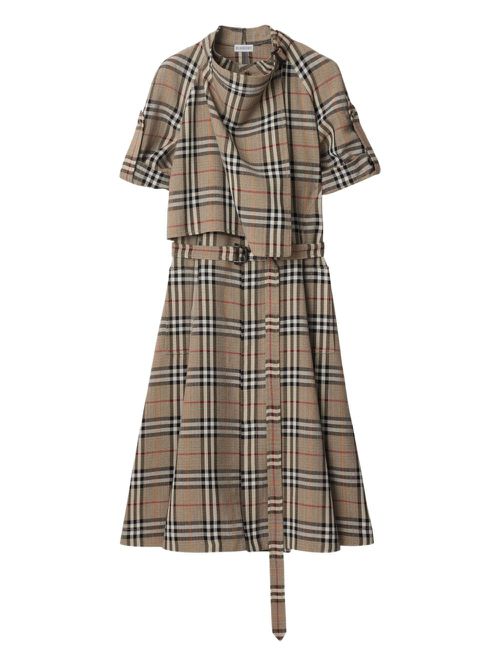 Silk-blend dress - Neutrals