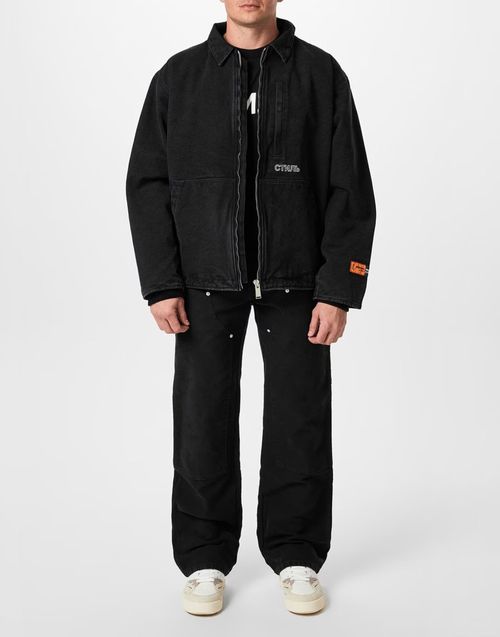 Canvas Padded Jacket — Black