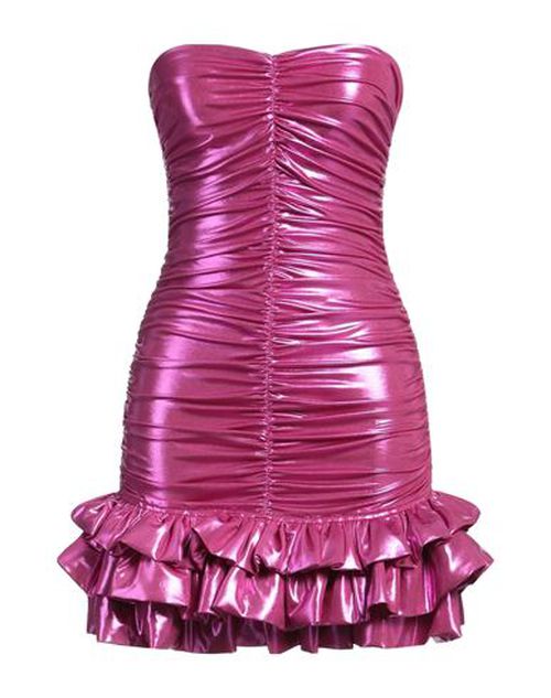 House Of Amen Woman Mini dress Fuchsia Size 6 Polyester, Polyurethane, Elastane