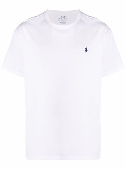 Embroidered logo T-shirt - White