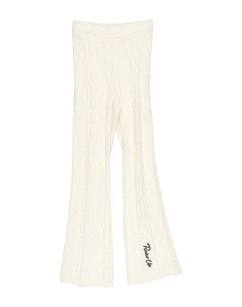 Kid Girl Pants Ivory Size 13 Viscose, Polyester, Polyamide