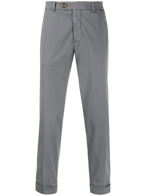 Mid-rise slim chinos - Grey