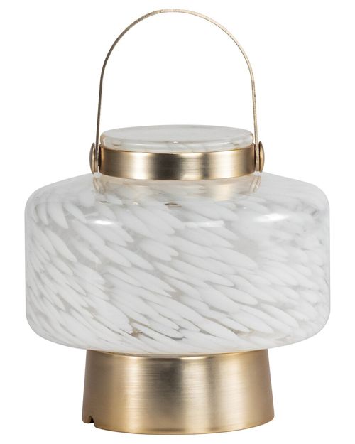 Home & Garden 5.9In Square Portable Glass Led Lightkeeper Lantern