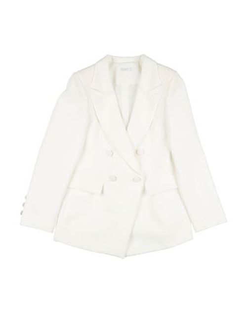 L:ú L:ú By Miss Grant Kid Girl Blazer Cream Size 10 Polyester, Elastane