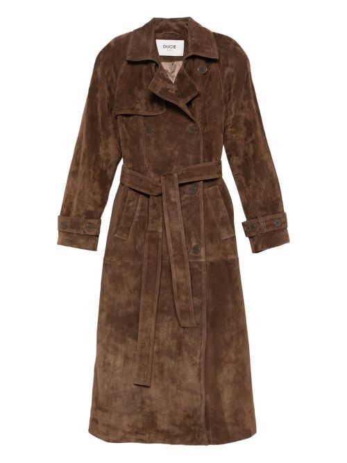 Corrin Suede Trench Coat - Women's - Leather/Suede