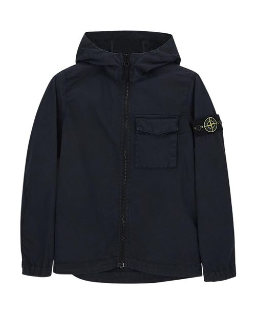 Crinkled cotton-jersey hoodie jacket
