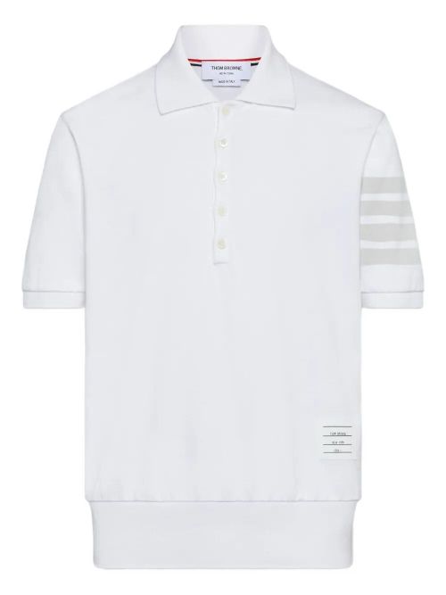 4-Bar Cotton Piqué Polo Shirt