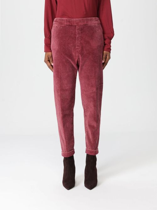 Pants Woman color Brick Red