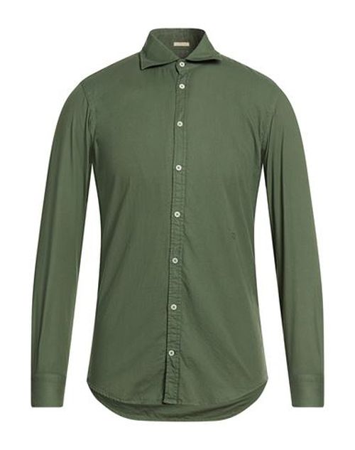 Man Shirt Military green Size XS Cotton
