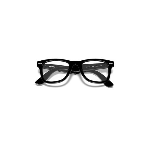Ray-Ban Wayfarer Ease Optics Eyeglasses Black Frame Clear Lenses Polarized 50-22