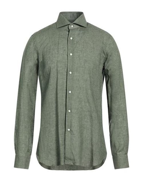 Man Shirt Military green Size 15 ¾ Linen