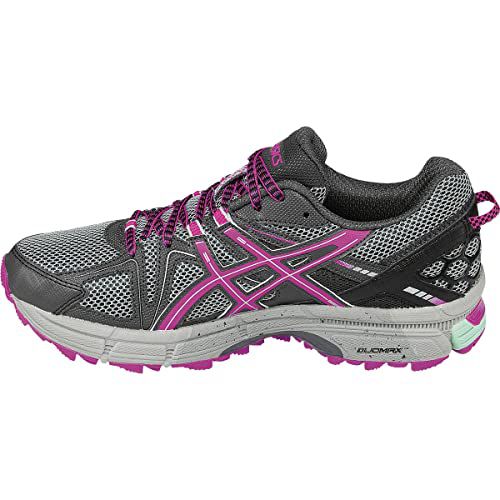 ASICS Women's Gel-Kahana 8 Mid Grey/Carbon/Lime Trail Running Shoe