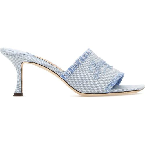 Jimmy Choo Two Tone Canvas Alexia 70 Mule