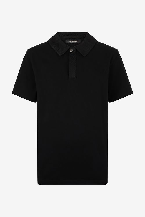 Polo With Snake Scale Embellishment - Male T