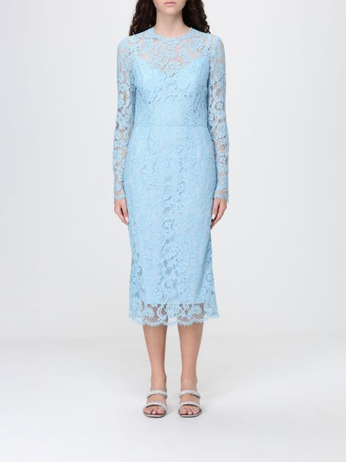 Dress Woman color Gnawed Blue
